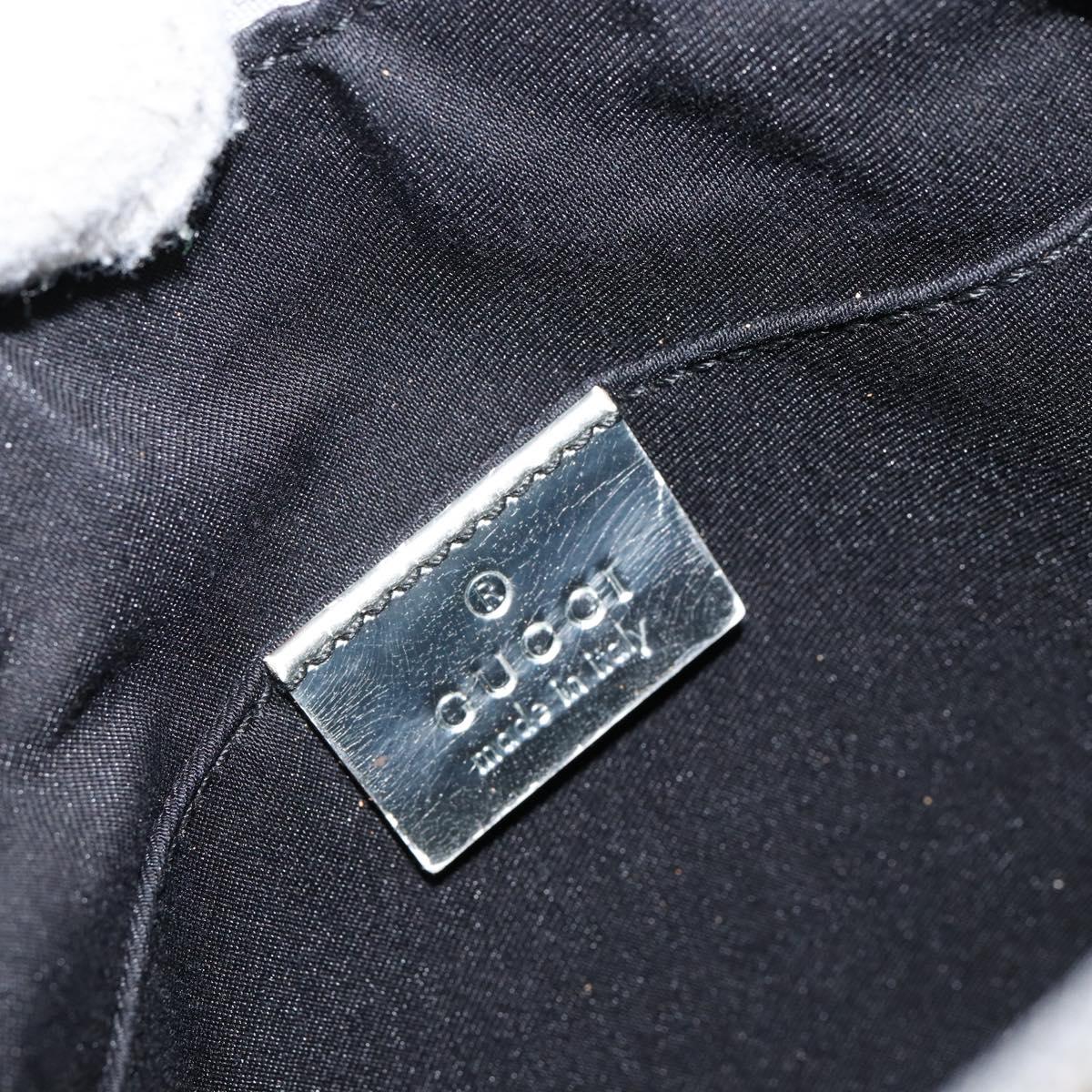 GUCCI GG Canvas Shoulder Bag Silver 147671 Auth 155220