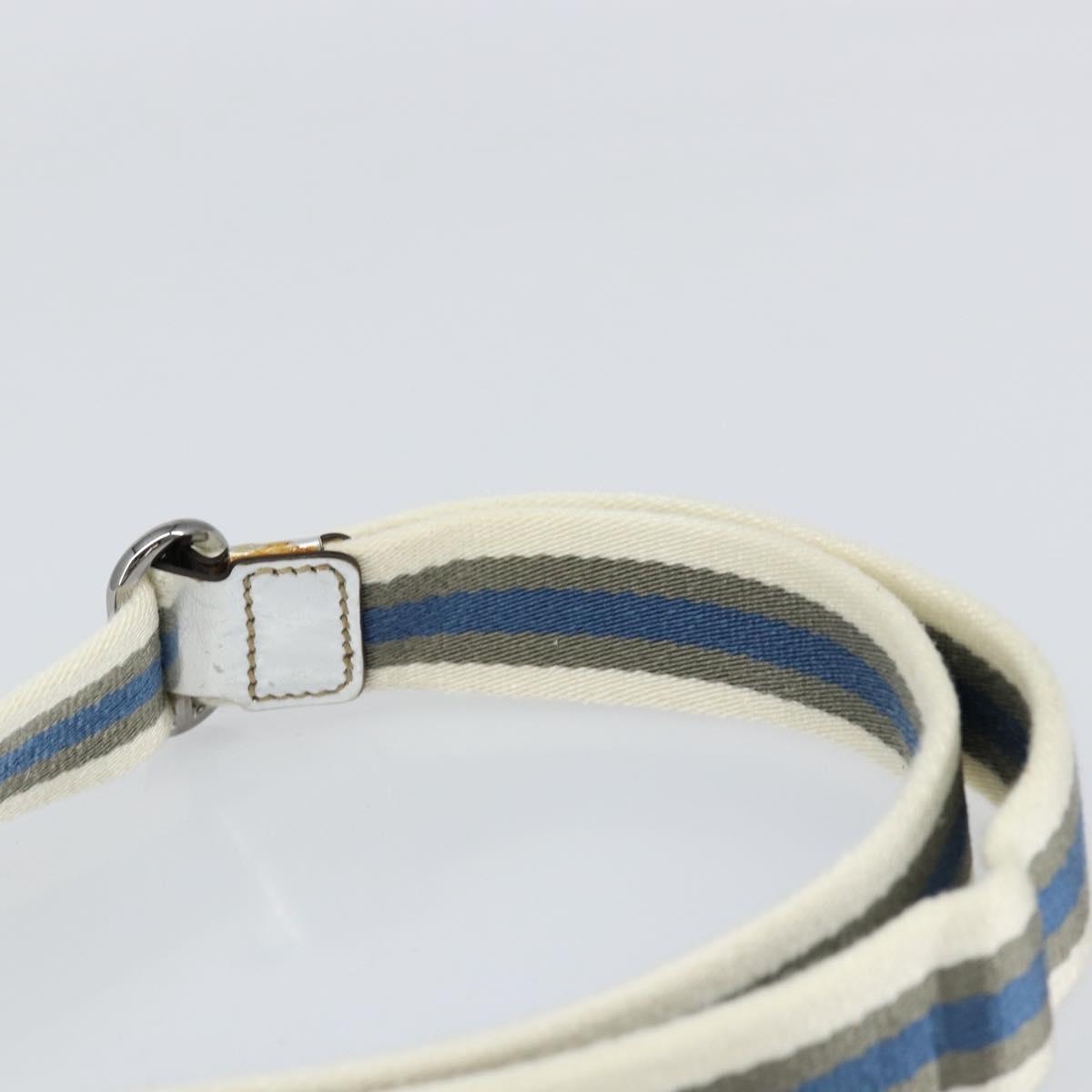 GUCCI GG Canvas Shoulder Bag Silver 147671 Auth 155220