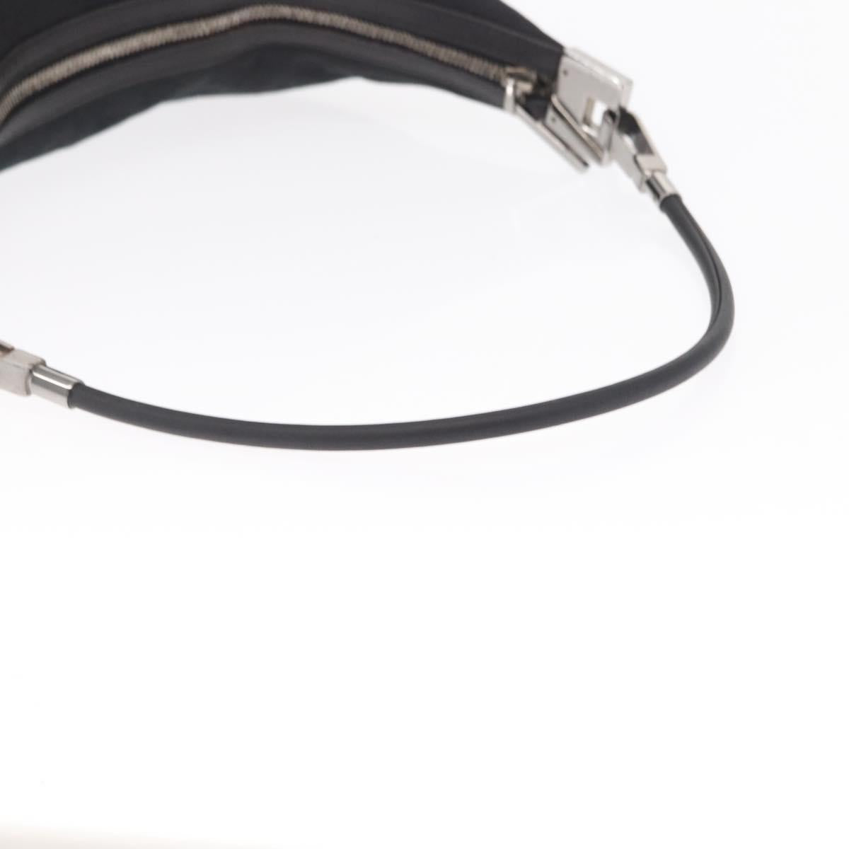 GUCCI GG Canvas Shoulder Bag Black Silver 001 3814 Auth 155222