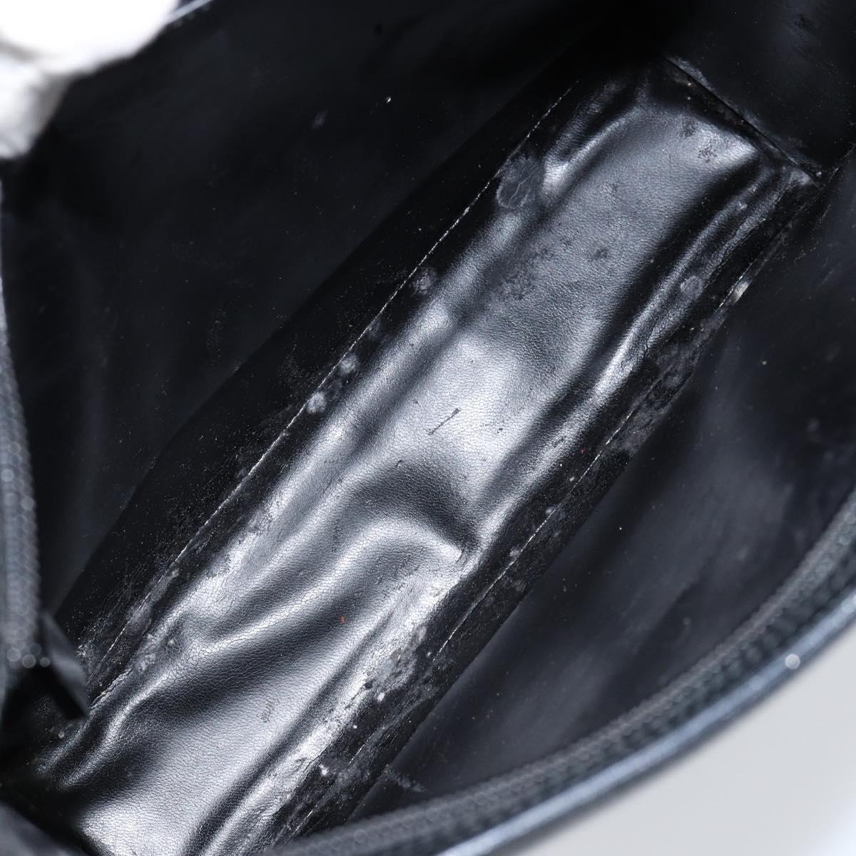 GUCCI Interlocking Hand Bag Leather Black 001 3066 Auth 155223