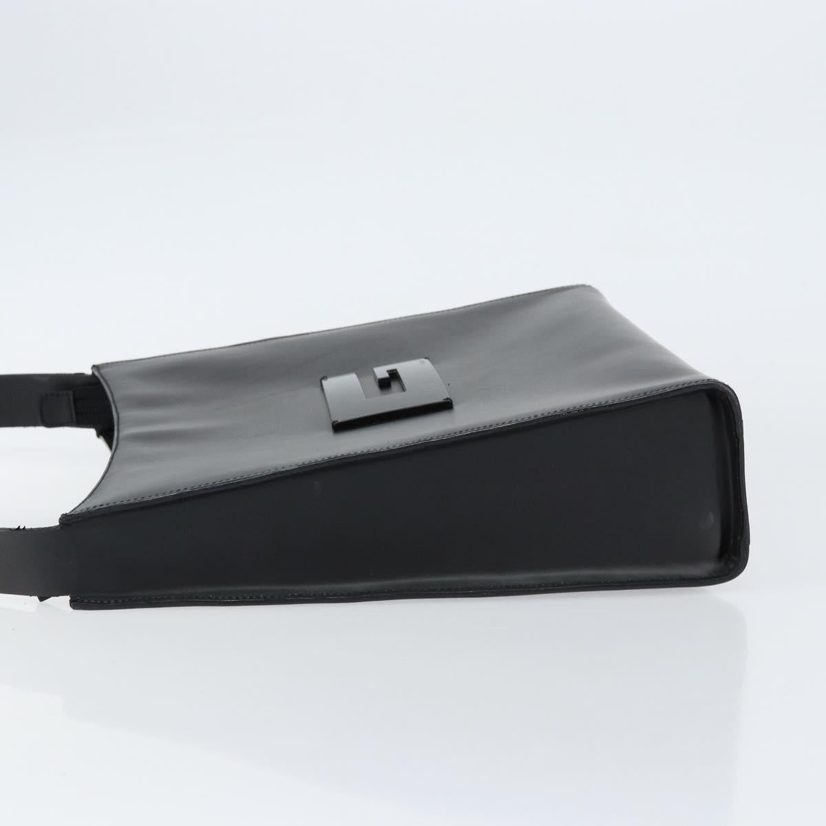 GUCCI Interlocking Hand Bag Leather Black 001 3066 Auth 155223