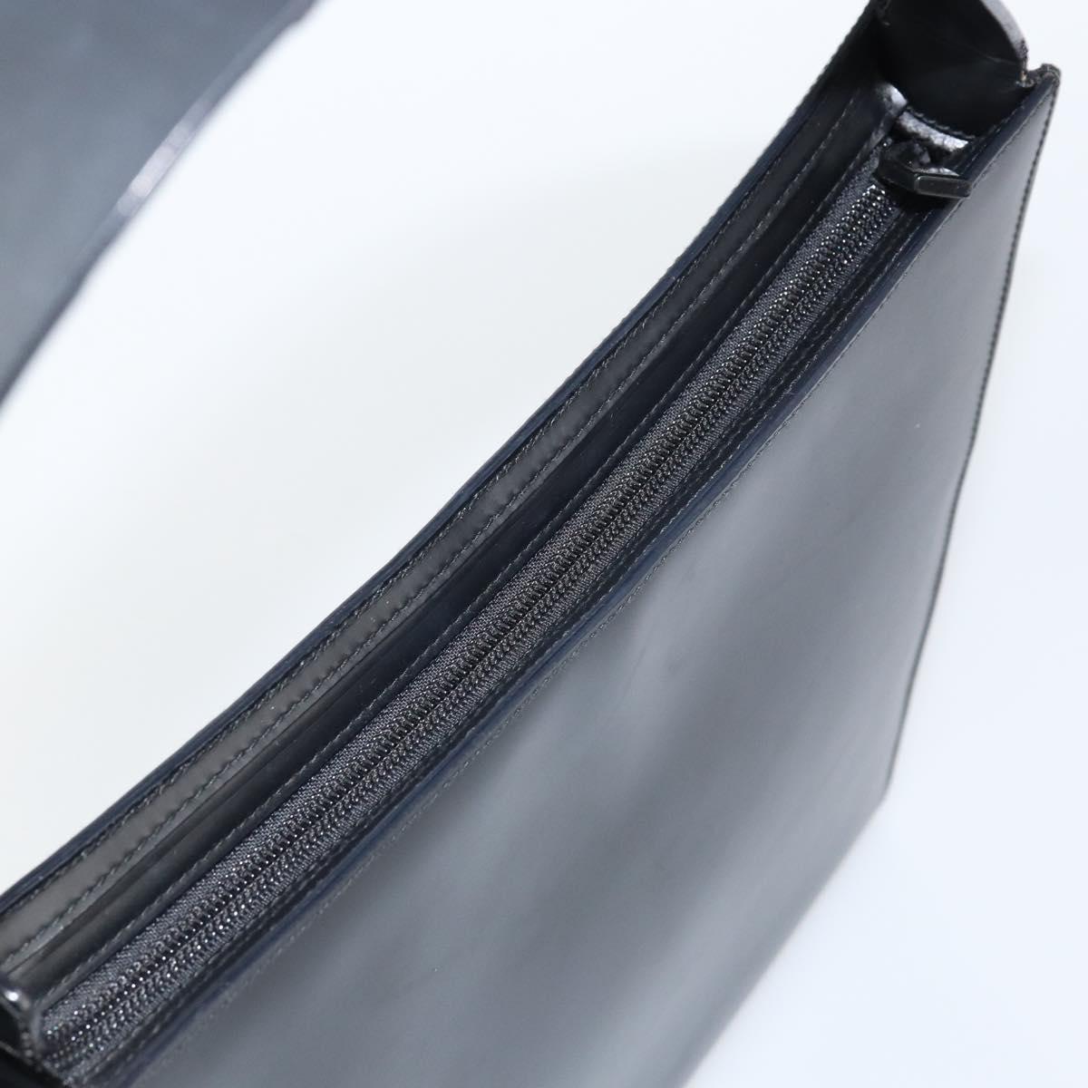 GUCCI Interlocking Hand Bag Leather Black 001 3066 Auth 155223