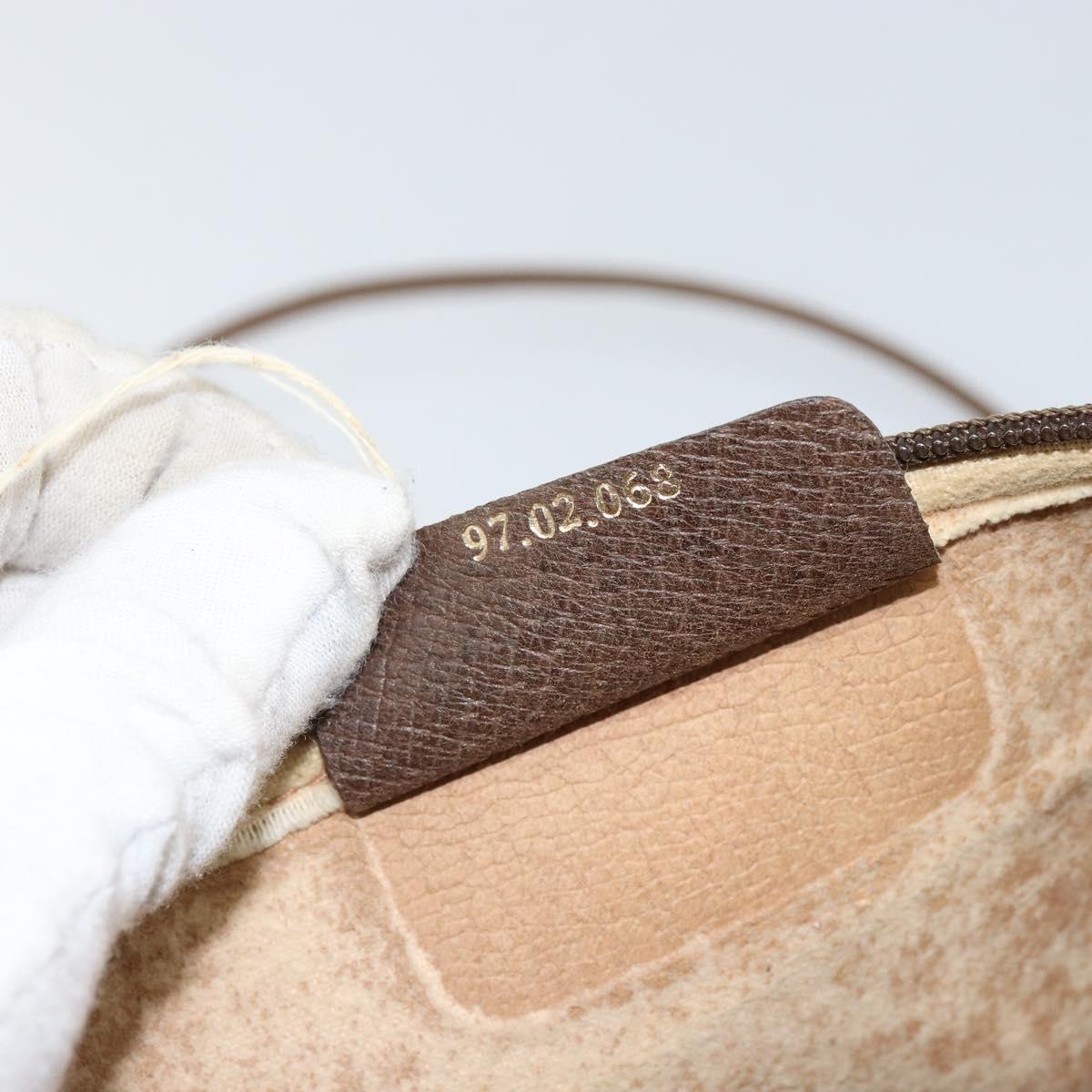 GUCCI GG Supreme Shoulder Bag PVC Beige Gold 97 02 068 Auth 155224