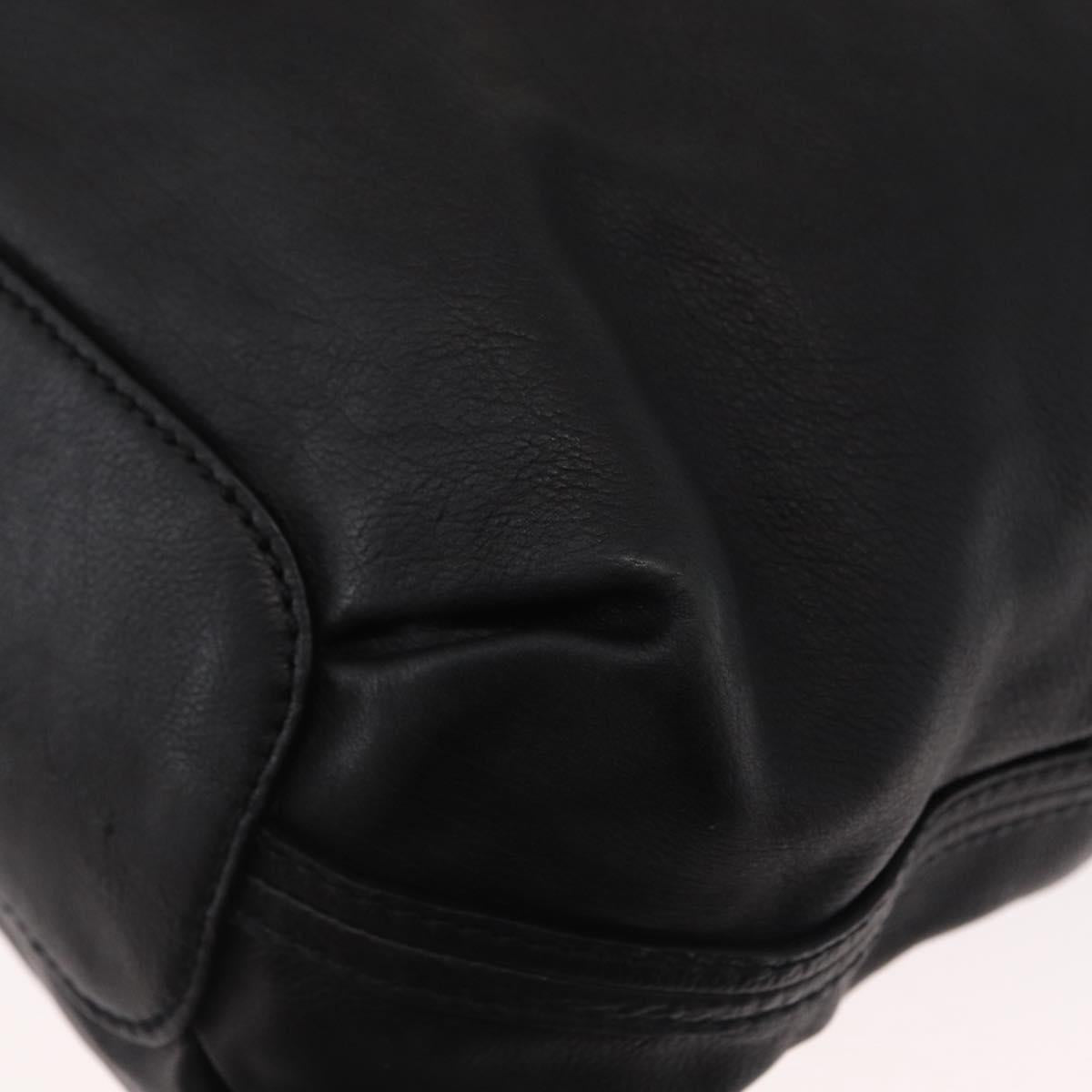 Chloe Elsie Hand Bag Leather 2way Black Gold Auth 155225