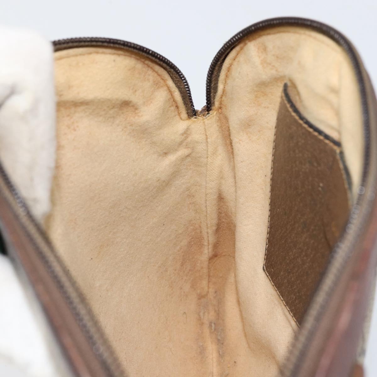 GUCCI GG Supreme Web Sherry Line Shoulder Bag PVC Beige 904 02 047 Auth 155227