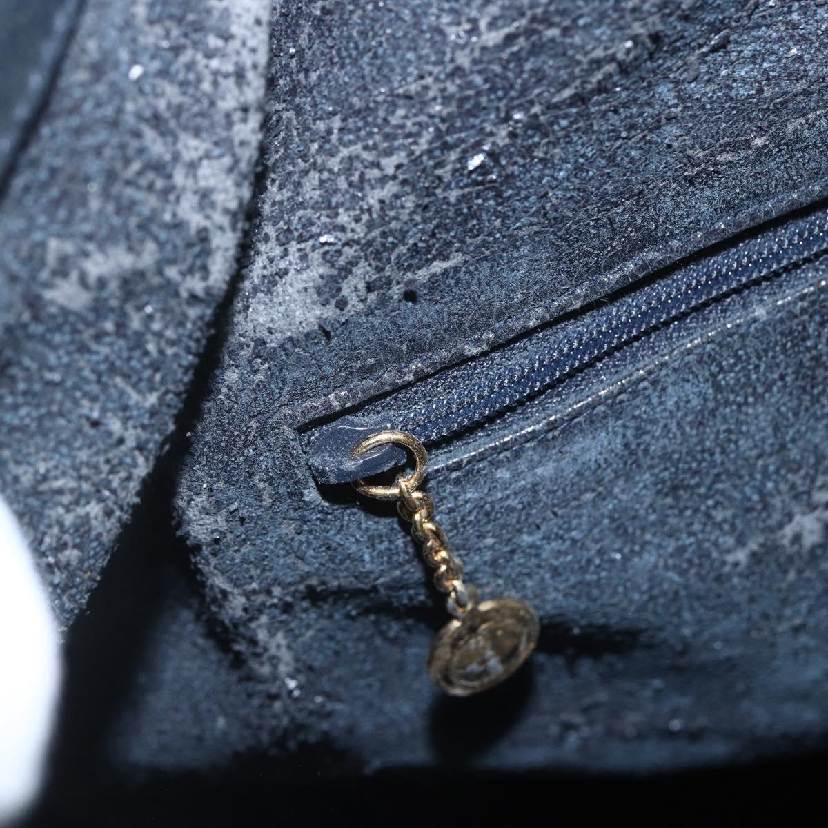 GUCCI Bamboo Hand Bag Leather 2way Black Gold 001 1014 1577 Auth 155231