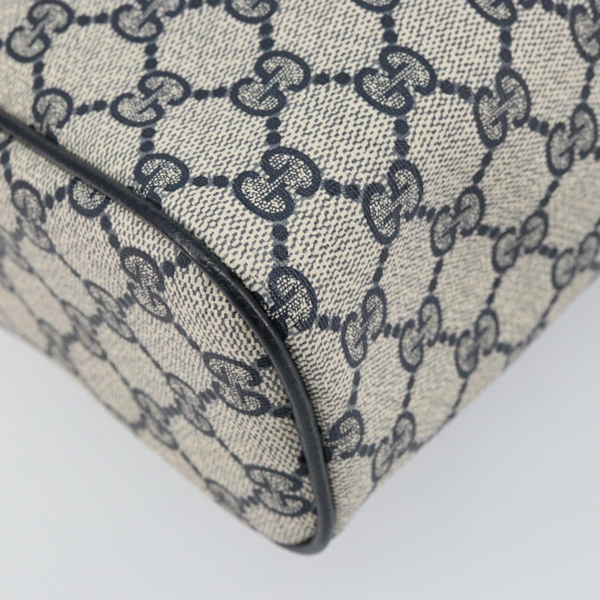 GUCCI GG Supreme Sherry Line Shoulder Bag PVC Red Navy 41 004 4464 Auth 155232