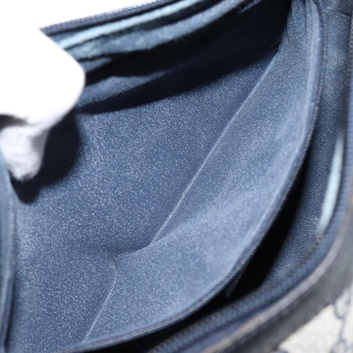 GUCCI GG Supreme Sherry Line Shoulder Bag PVC Red Navy 41 004 4464 Auth 155232