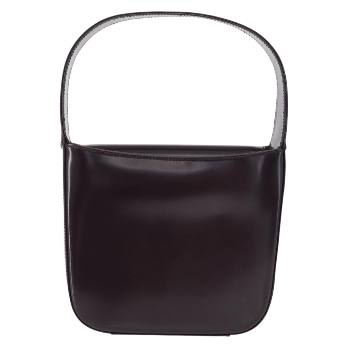 GUCCI Shoulder Bag Enamel Black 007 2023 0249 Auth 155233