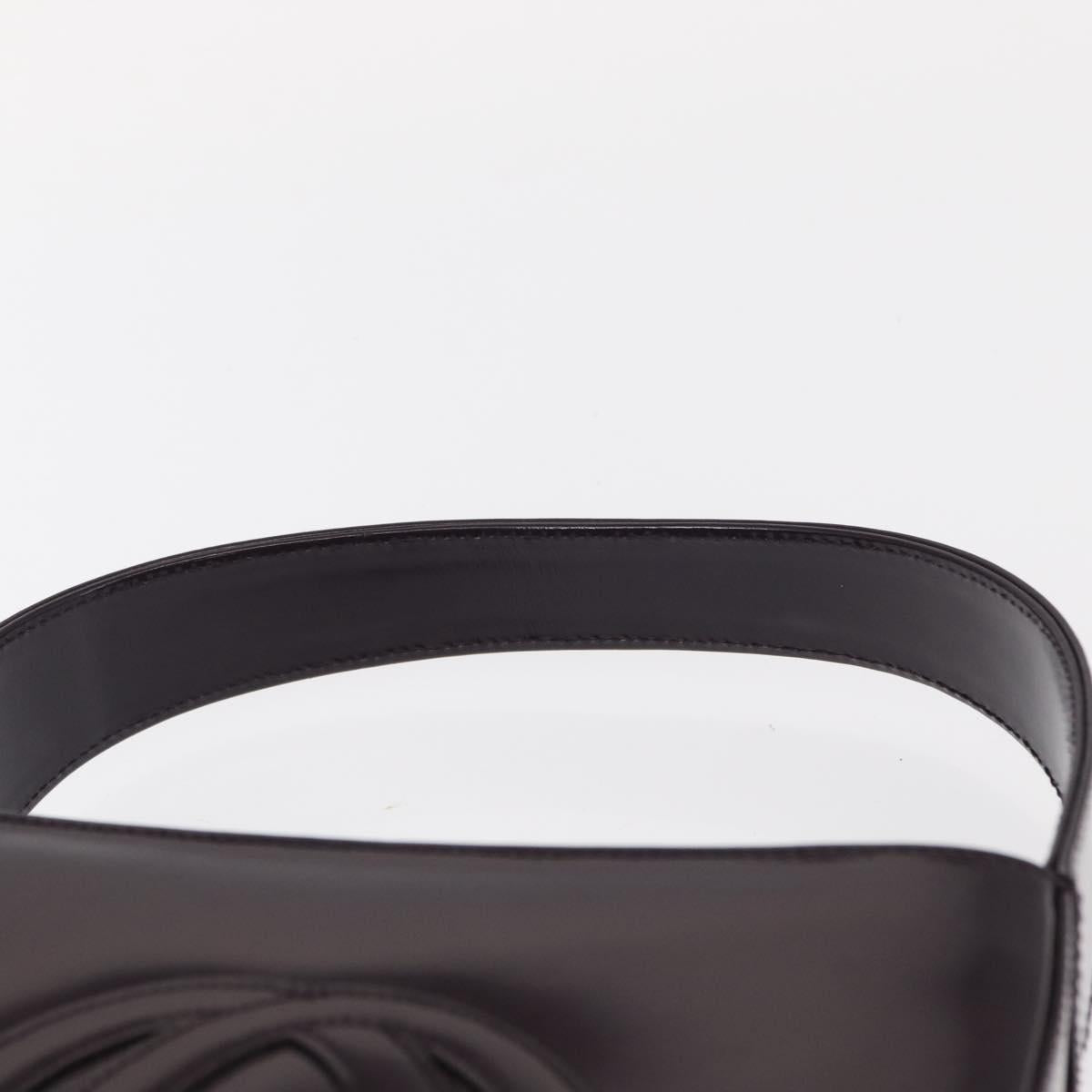 GUCCI Shoulder Bag Enamel Black 007 2023 0249 Auth 155233