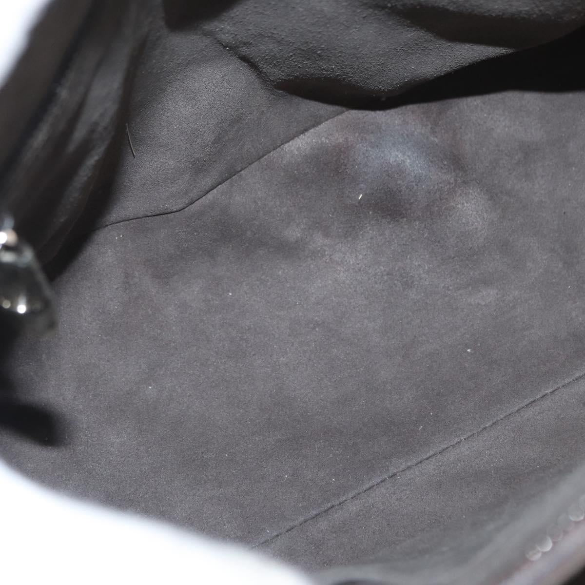 GUCCI GG Supreme Tote Bag PVC Leather 2way Beige Silver 429019 Auth 155234