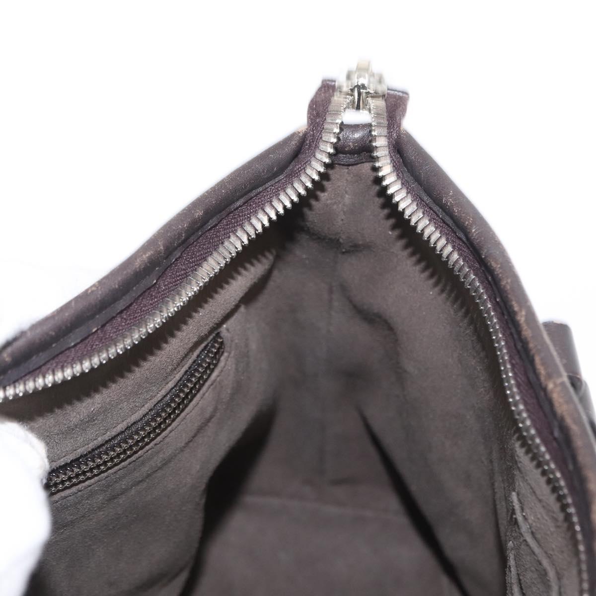 GUCCI GG Supreme Tote Bag PVC Leather 2way Beige Silver 429019 Auth 155234