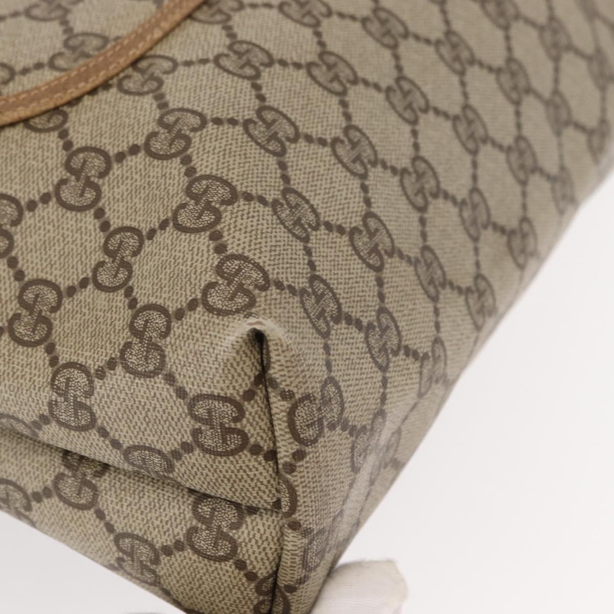 GUCCI GG Supreme Web Sherry Line Bag PVC Beige Red Green 02 003 53 Auth 155240