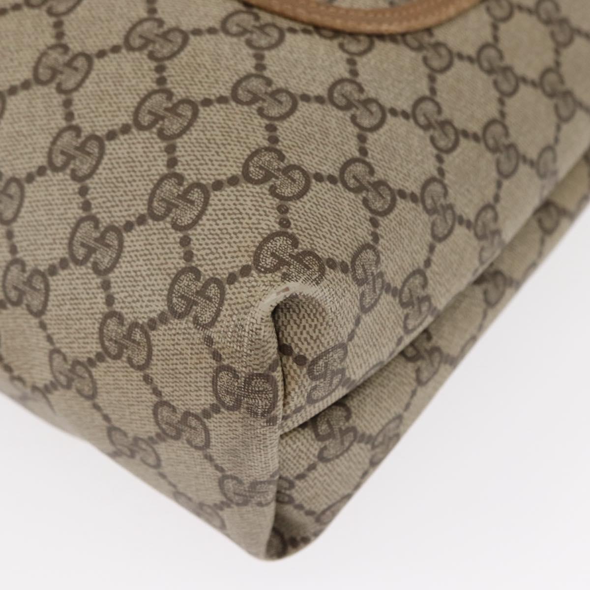 GUCCI GG Supreme Web Sherry Line Bag PVC Beige Red Green 02 003 53 Auth 155240