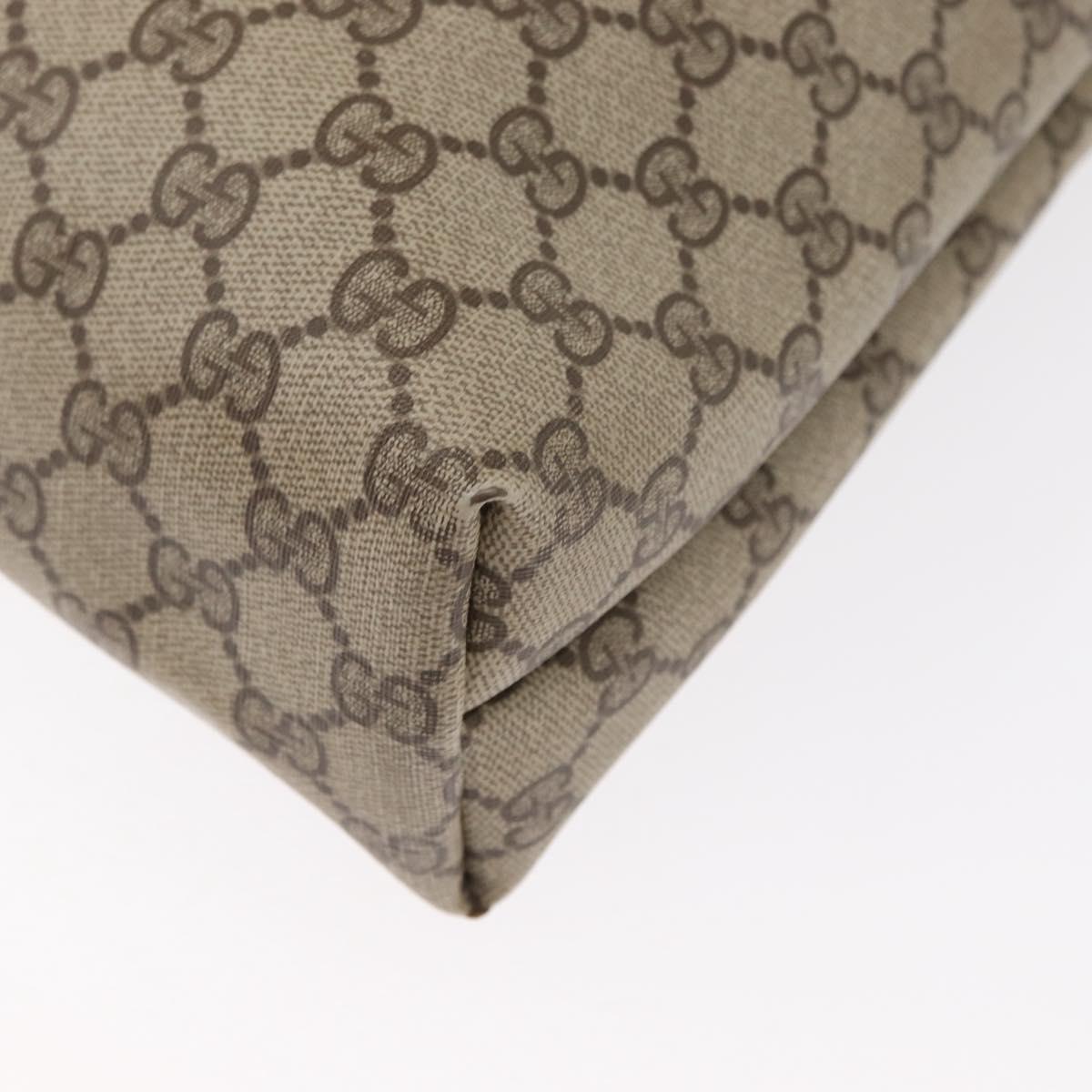 GUCCI GG Supreme Web Sherry Line Bag PVC Beige Red Green 02 003 53 Auth 155240