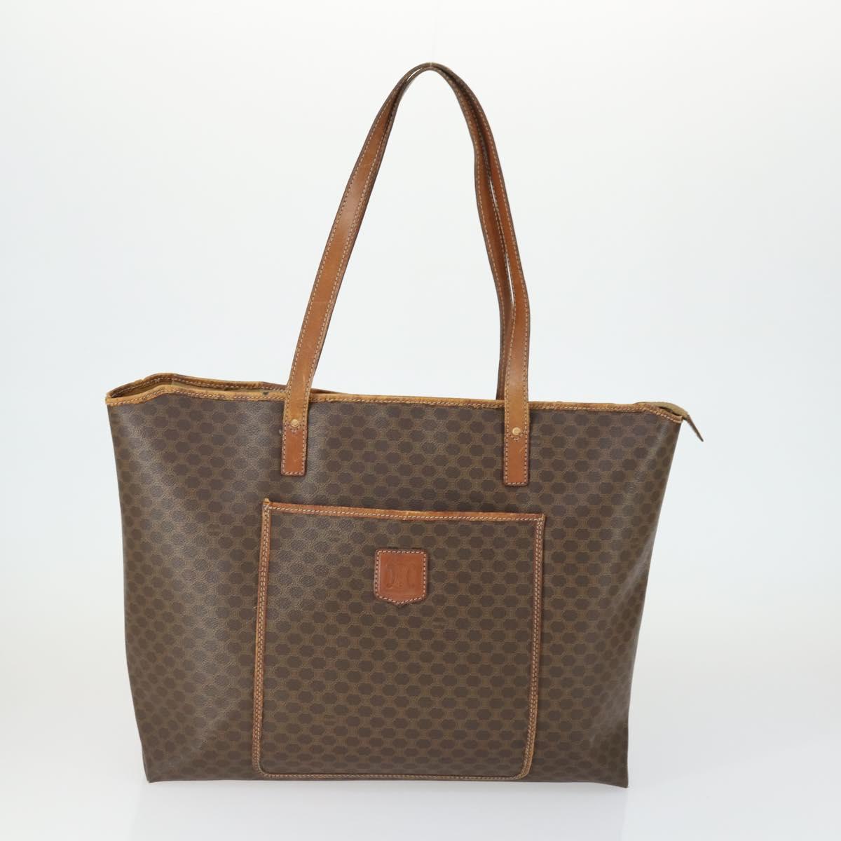 CELINE Bvlgari Salvatore Ferragamo Macadam Bag PVC 3 Set Brown Auth 155245