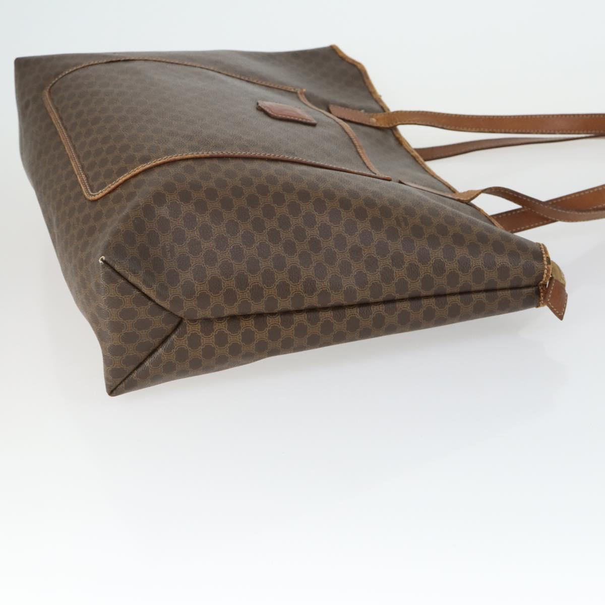 CELINE Bvlgari Salvatore Ferragamo Macadam Bag PVC 3 Set Brown Auth 155245