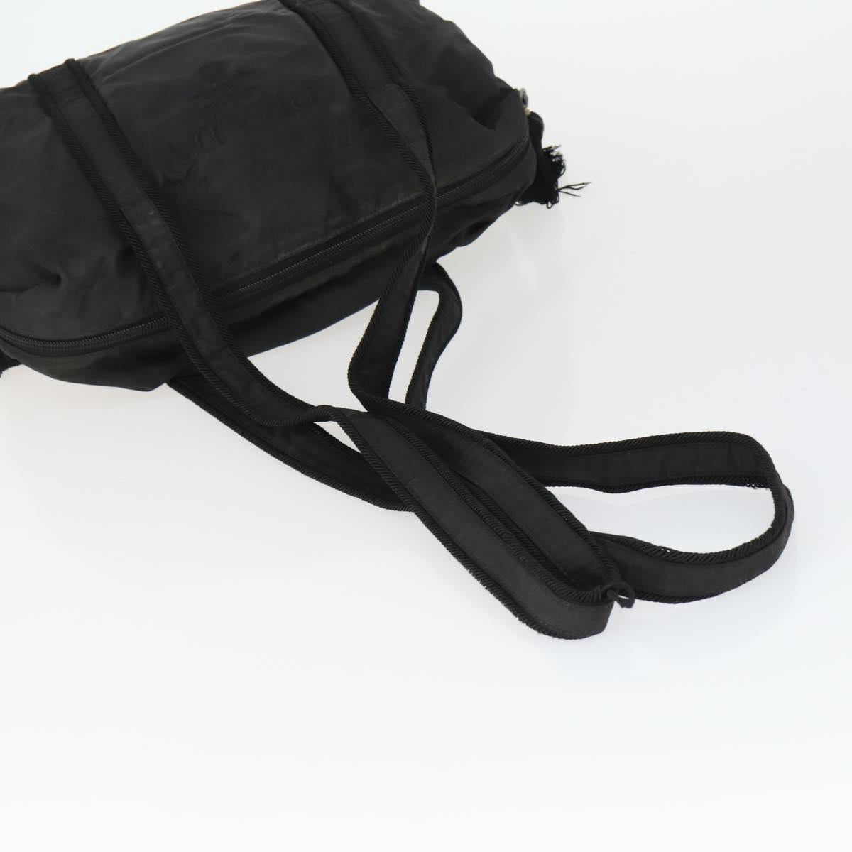 PRADA Bag Nylon 2 Set Black Auth 155249