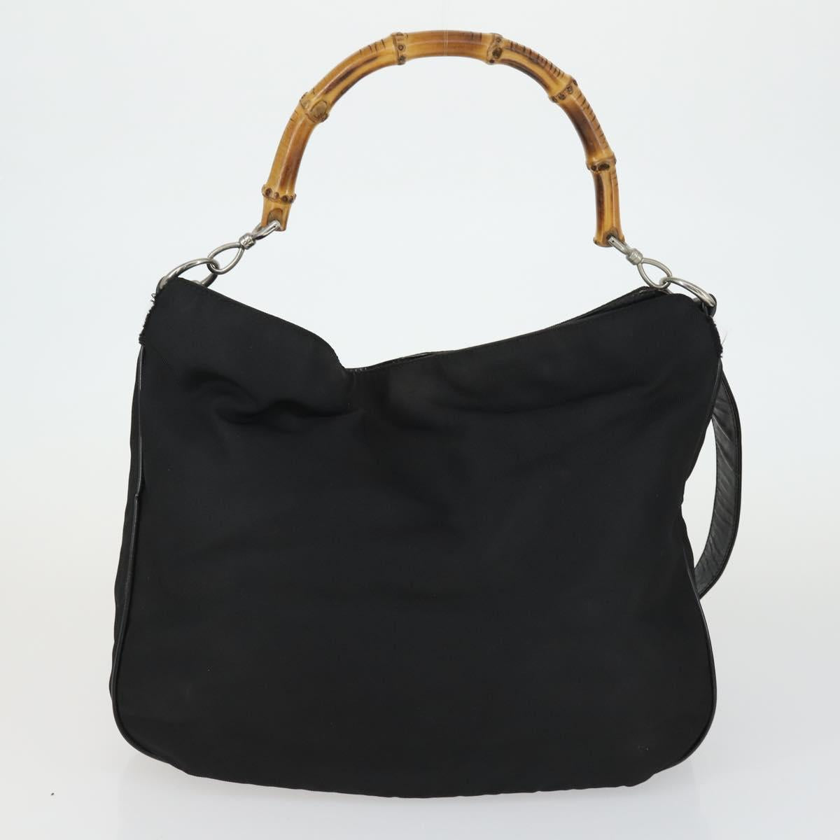 GUCCI Bag Leather Canvas Suede 5 Set Brown Black Auth 155250