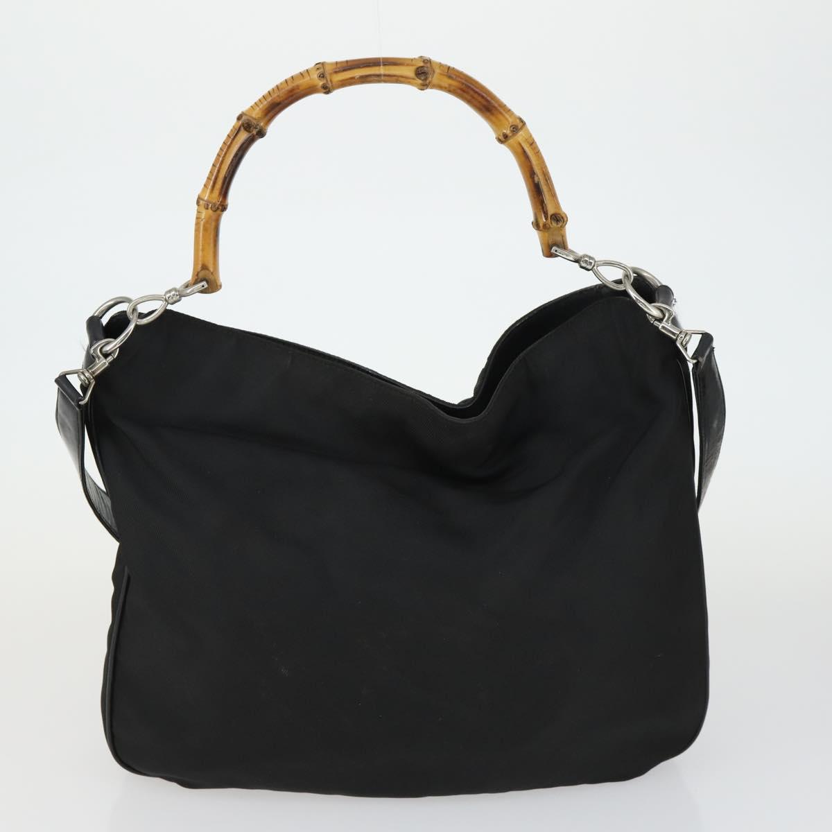 GUCCI Bag Leather Canvas Suede 5 Set Brown Black Auth 155250