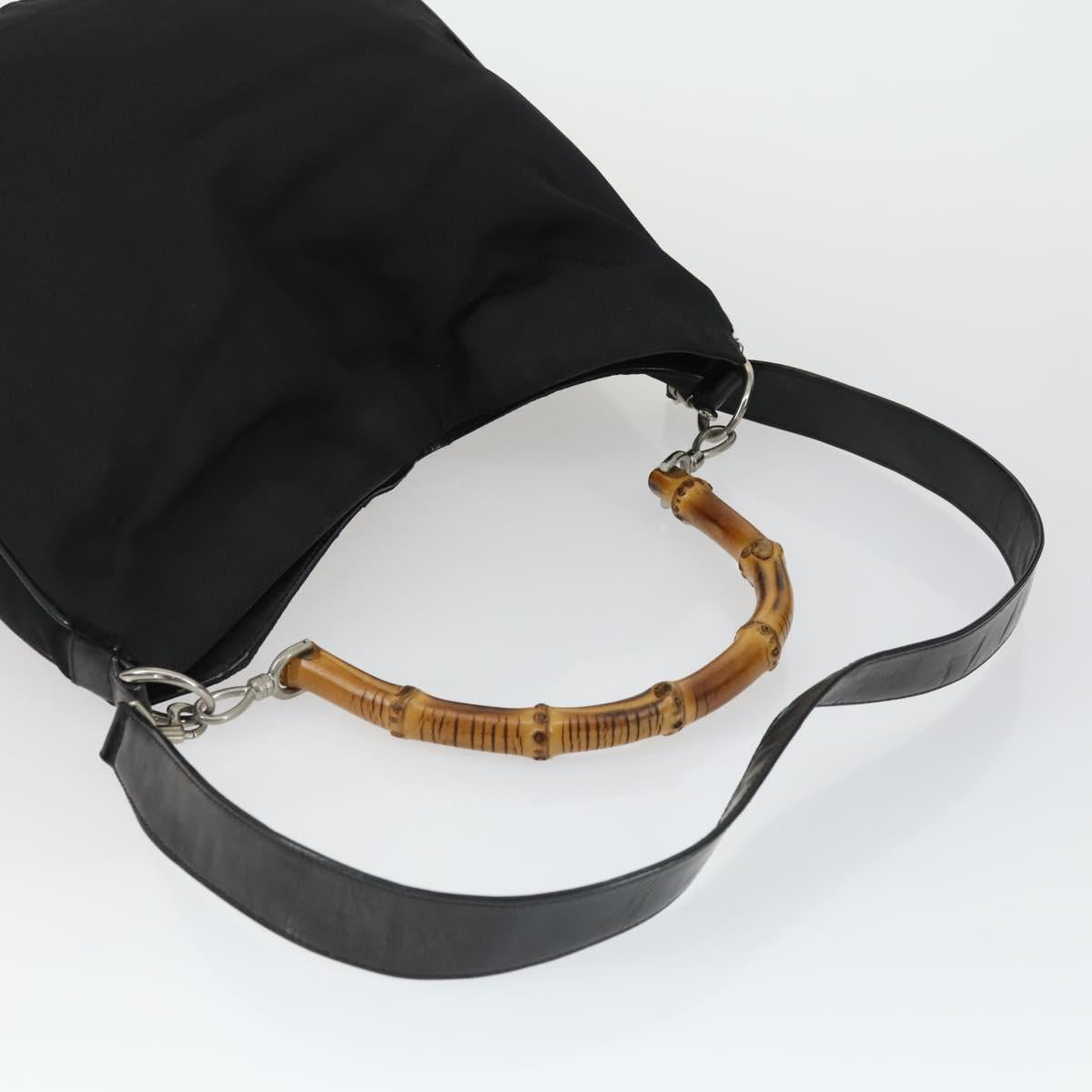 GUCCI Bag Leather Canvas Suede 5 Set Brown Black Auth 155250