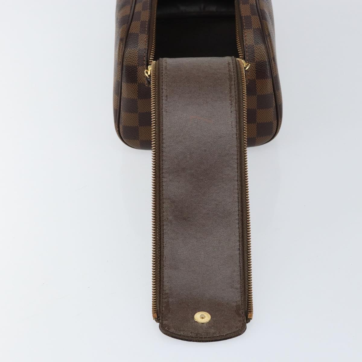 LOUIS VUITTON Damier Ebene Trousse Toilette King Size Pouch N47527 Auth 155272