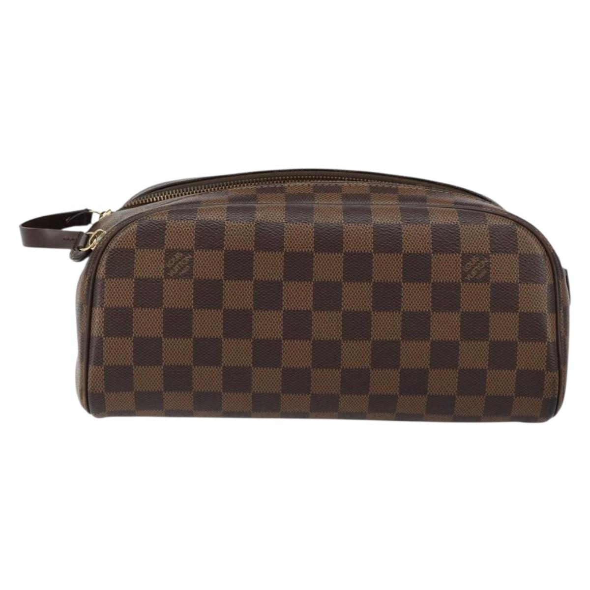 LOUIS VUITTON Damier Ebene Trousse Toilette King Size Pouch N47527 Auth 155272