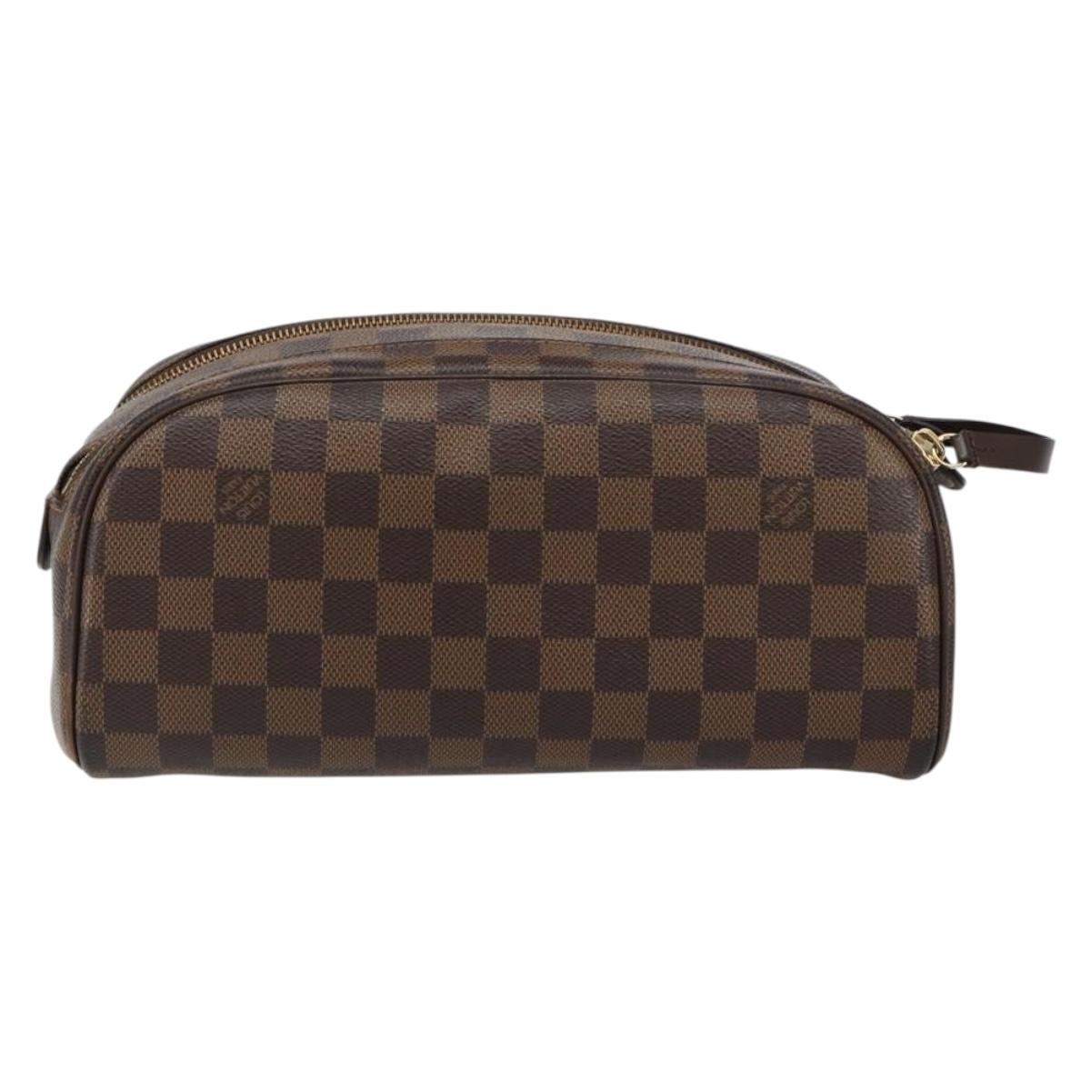LOUIS VUITTON Damier Ebene Trousse Toilette King Size Pouch N47527 Auth 155272