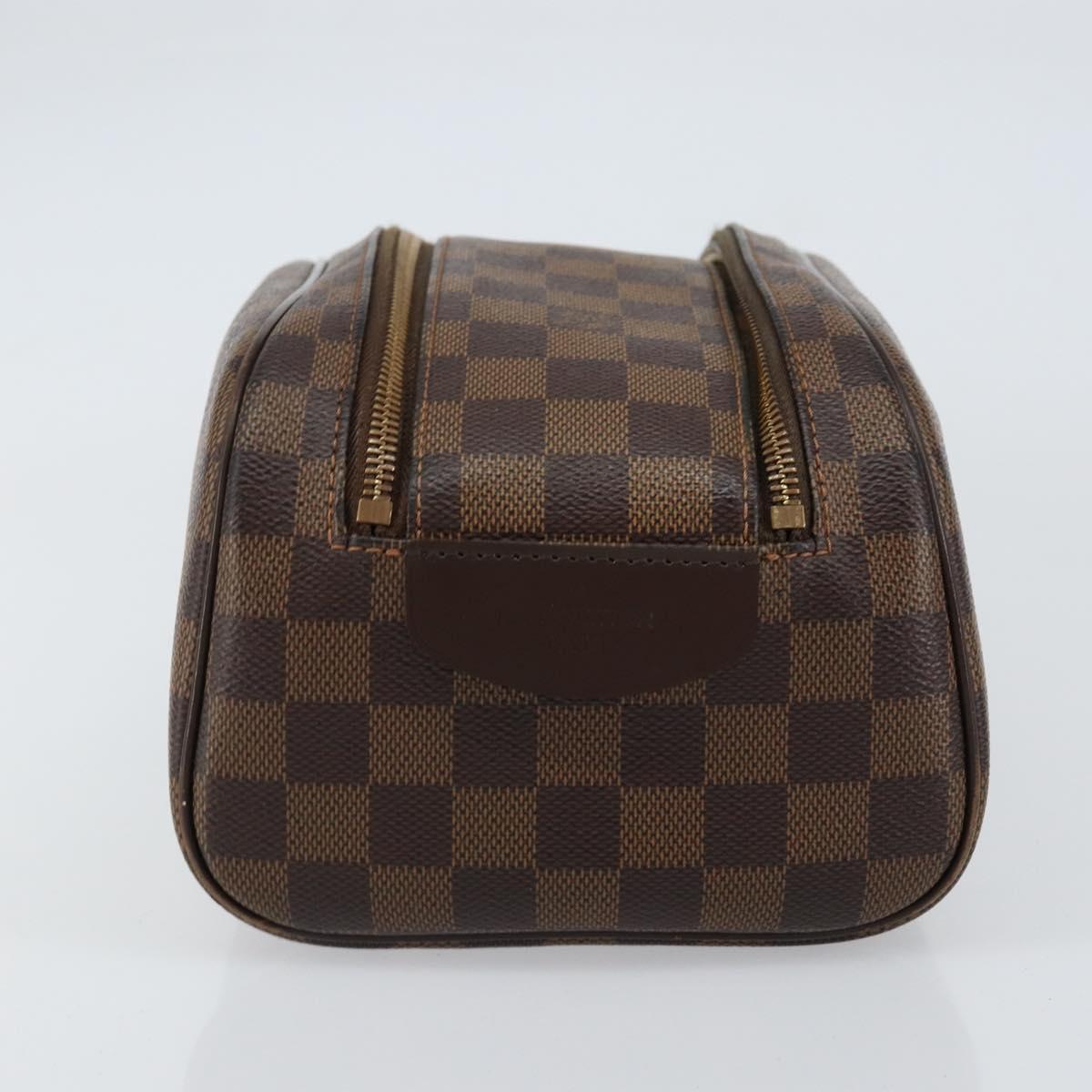 LOUIS VUITTON Damier Ebene Trousse Toilette King Size Pouch N47527 Auth 155272