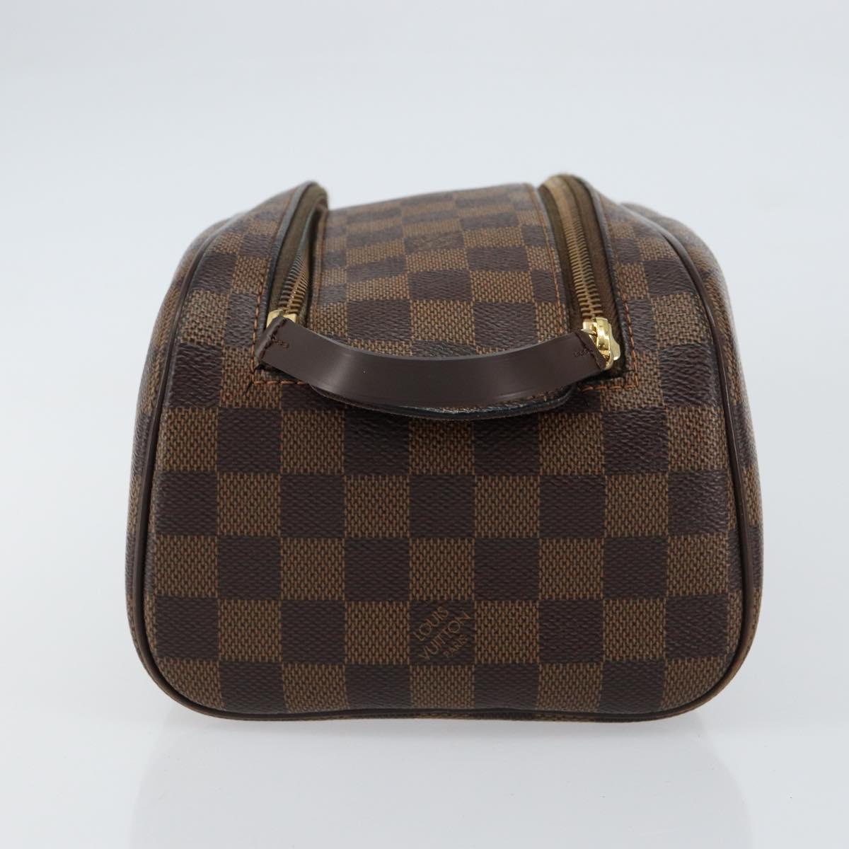 LOUIS VUITTON Damier Ebene Trousse Toilette King Size Pouch N47527 Auth 155272