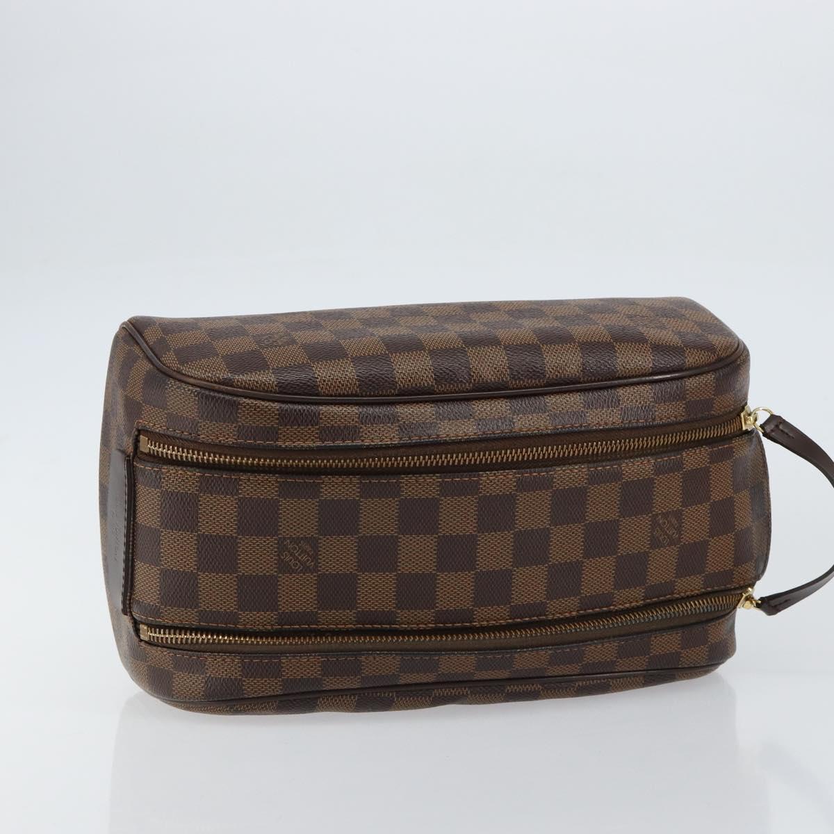 LOUIS VUITTON Damier Ebene Trousse Toilette King Size Pouch N47527 Auth 155272
