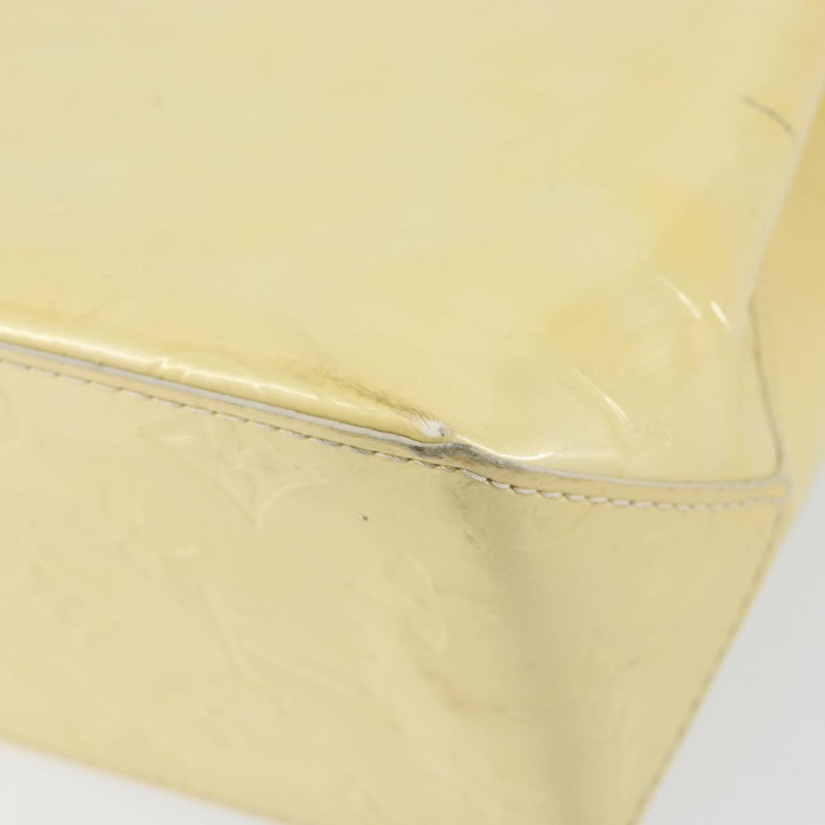 LOUIS VUITTON Monogram Vernis Reade PM Hand Bag Perle M91336 LV Auth 155276