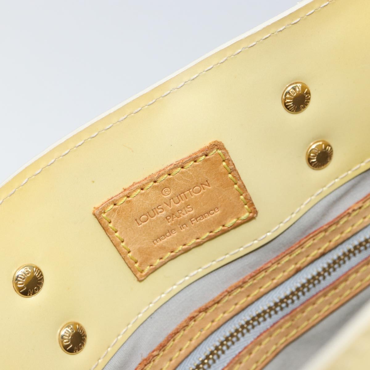 LOUIS VUITTON Monogram Vernis Reade PM Hand Bag Perle M91336 LV Auth 155276