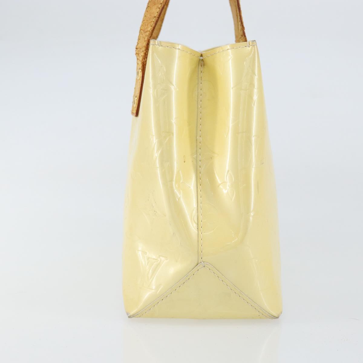 LOUIS VUITTON Monogram Vernis Reade PM Hand Bag Perle M91336 LV Auth 155276