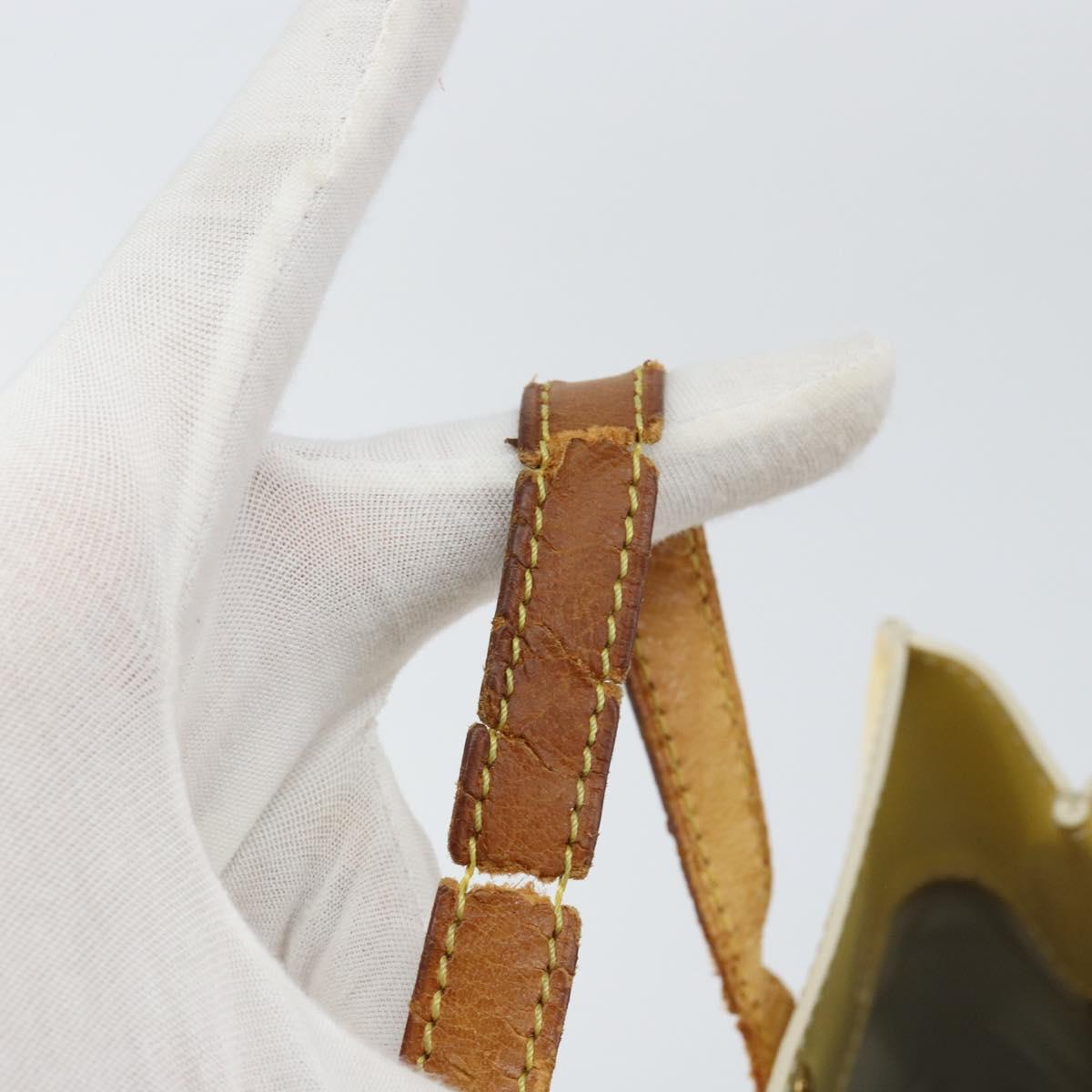 LOUIS VUITTON Monogram Vernis Reade PM Hand Bag Perle M91336 LV Auth 155276