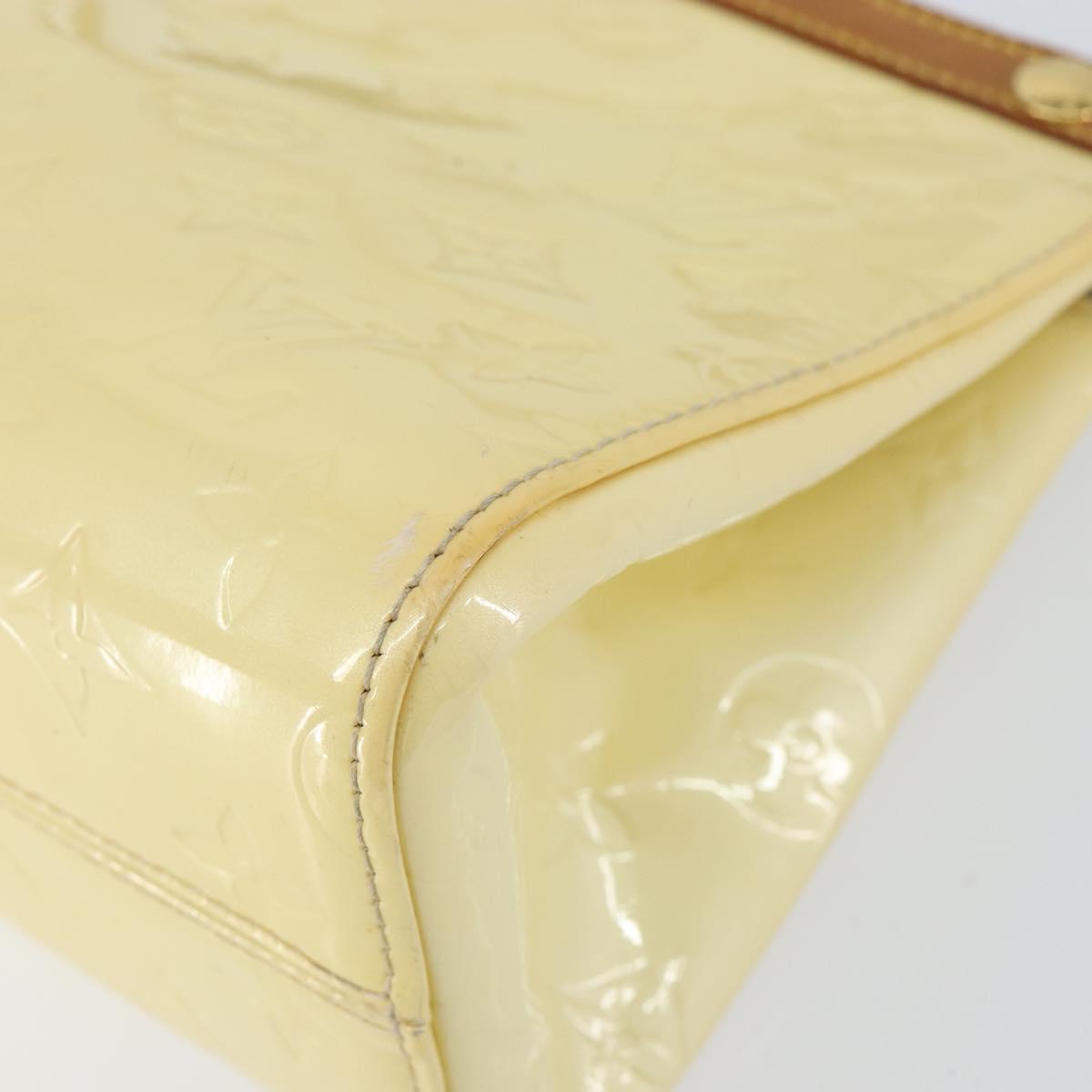 LOUIS VUITTON Monogram Vernis Roxbury Drive Hand Bag Perle M91374 LV Auth 155278