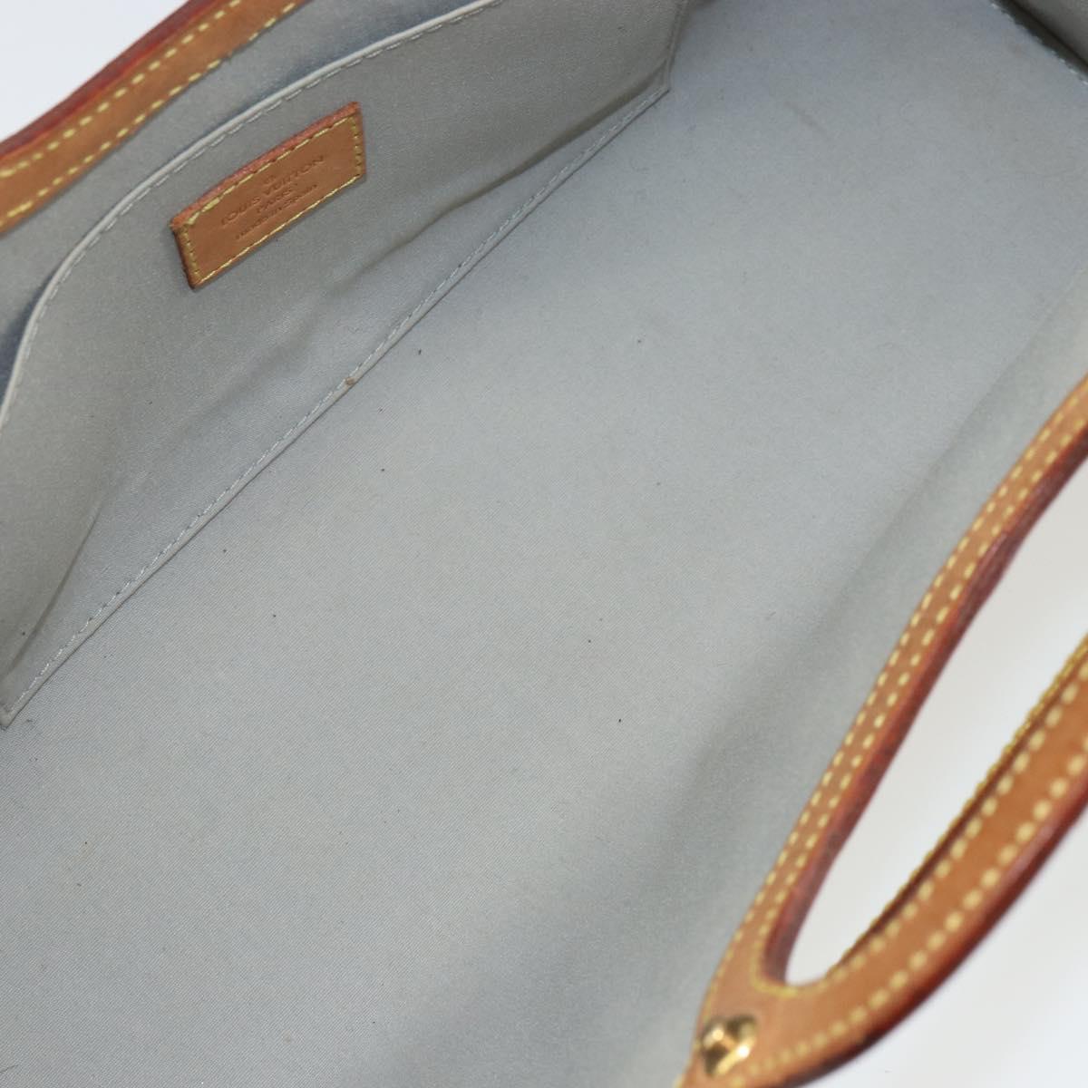 LOUIS VUITTON Monogram Vernis Roxbury Drive Hand Bag Perle M91374 LV Auth 155278