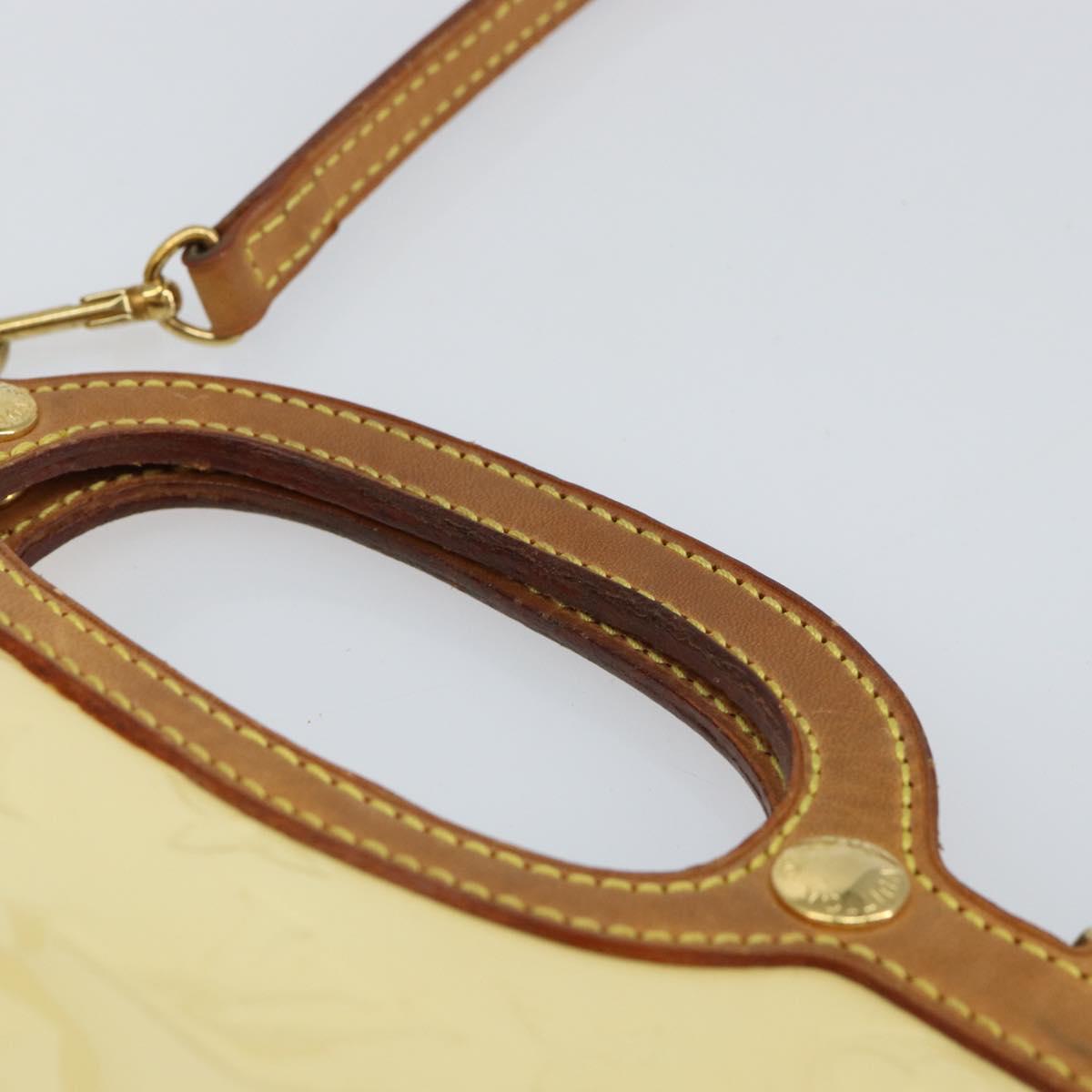 LOUIS VUITTON Monogram Vernis Roxbury Drive Hand Bag Perle M91374 LV Auth 155278