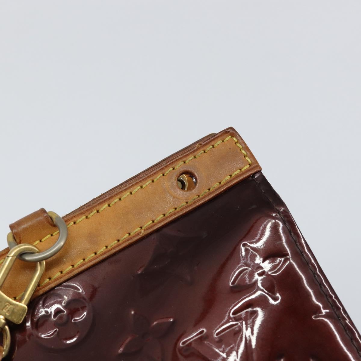 LOUIS VUITTON Monogram Vernis Roxbury Drive Hand Bag Amarante M91995 Auth 155279