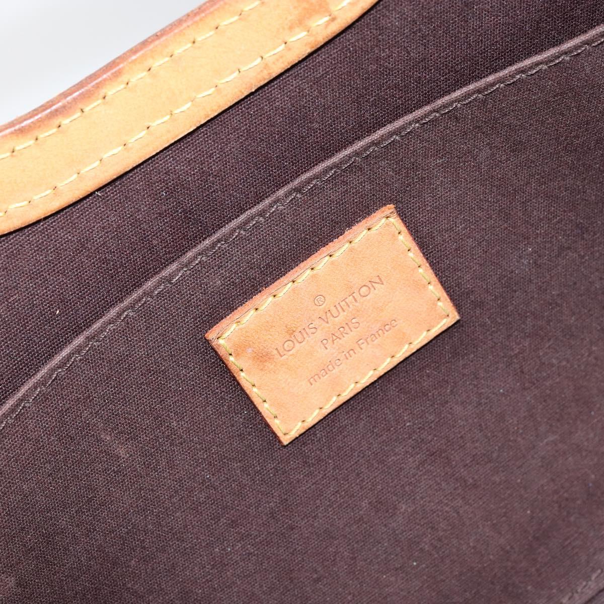 LOUIS VUITTON Monogram Vernis Roxbury Drive Hand Bag Amarante M91995 Auth 155279