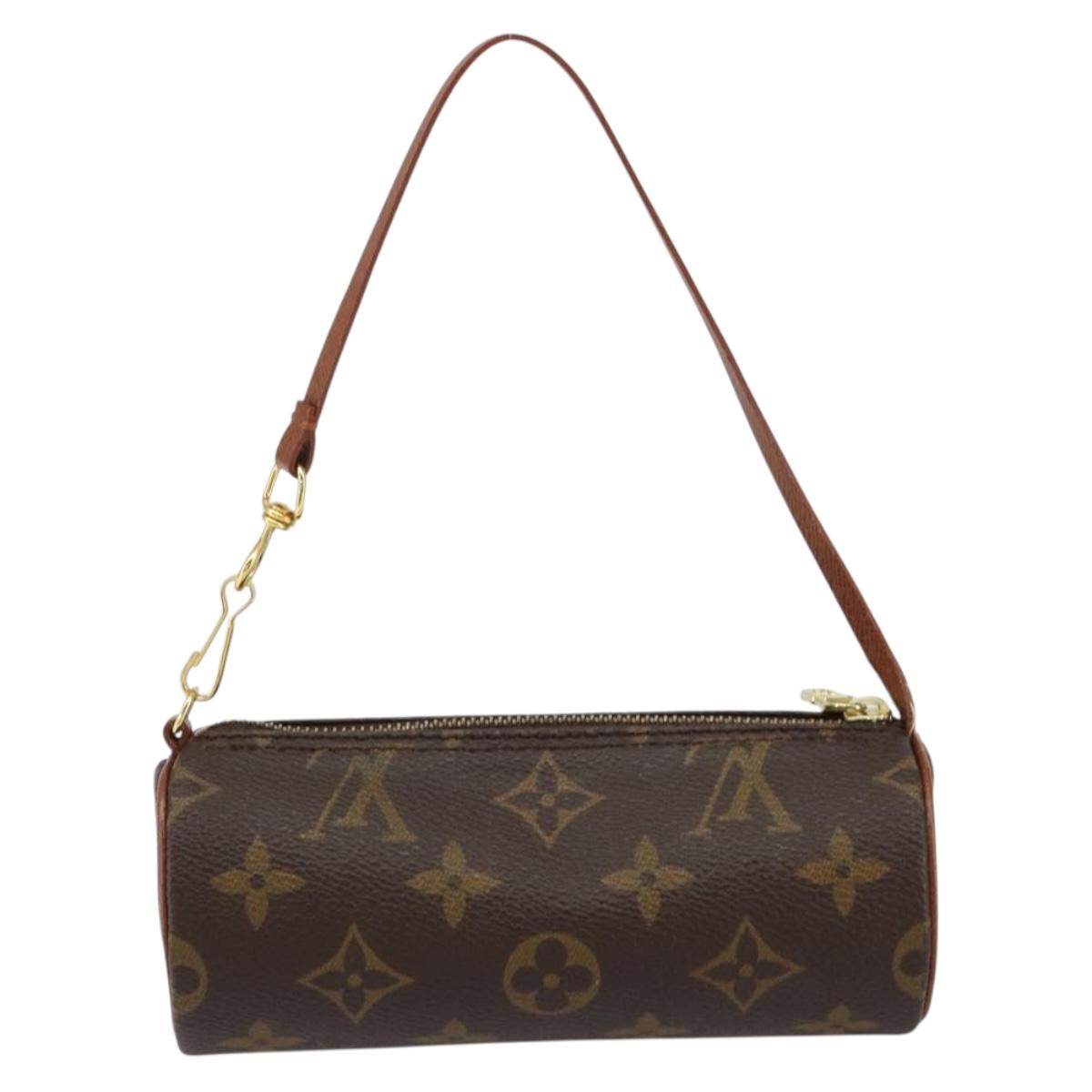 LOUIS VUITTON Monogram Papillon Pouch LV Auth 155280