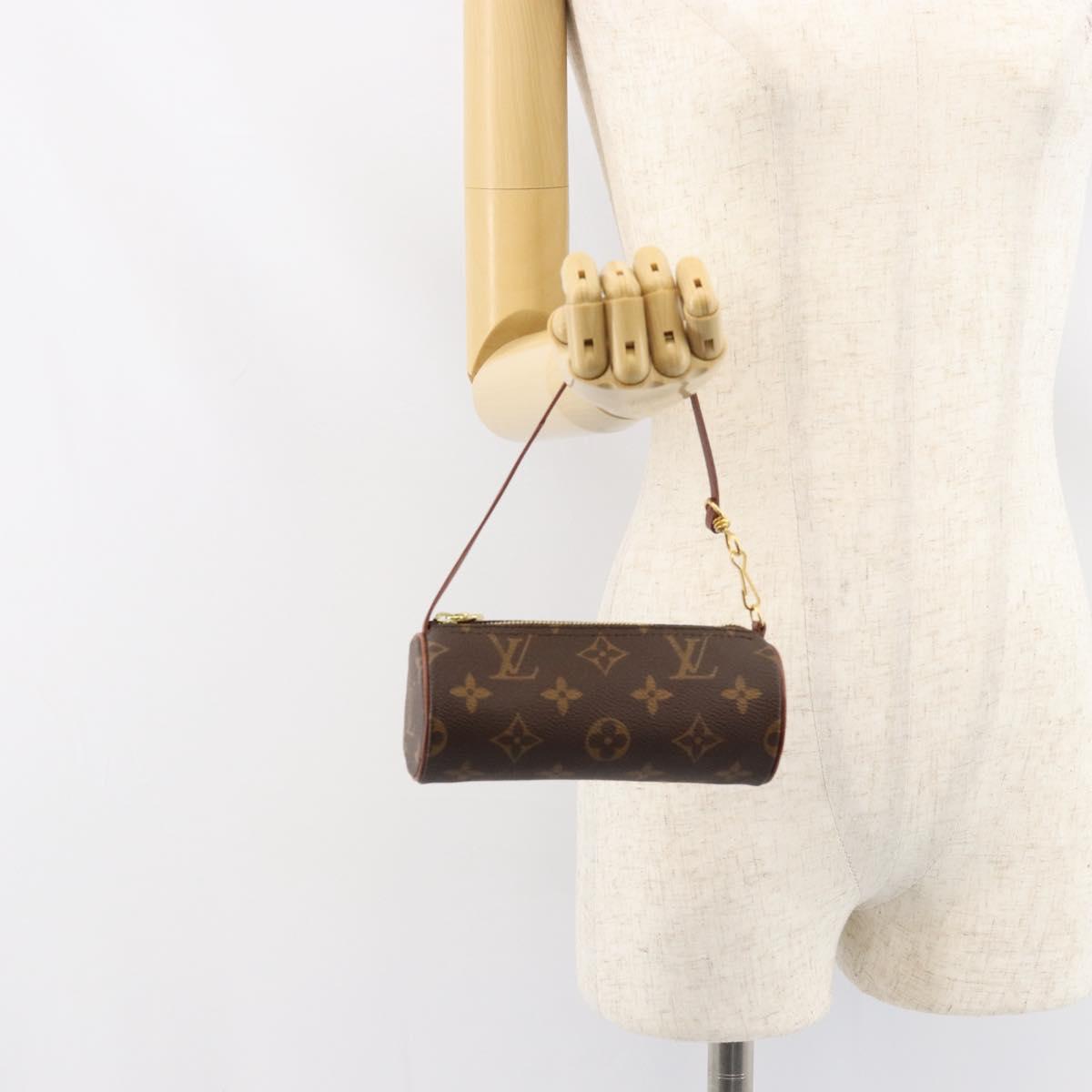 LOUIS VUITTON Monogram Papillon Pouch LV Auth 155281M