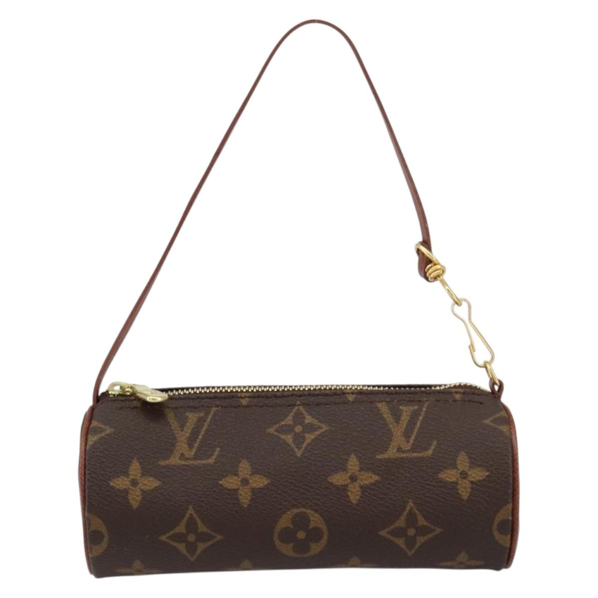 LOUIS VUITTON Monogram Papillon Pouch LV Auth 155281M
