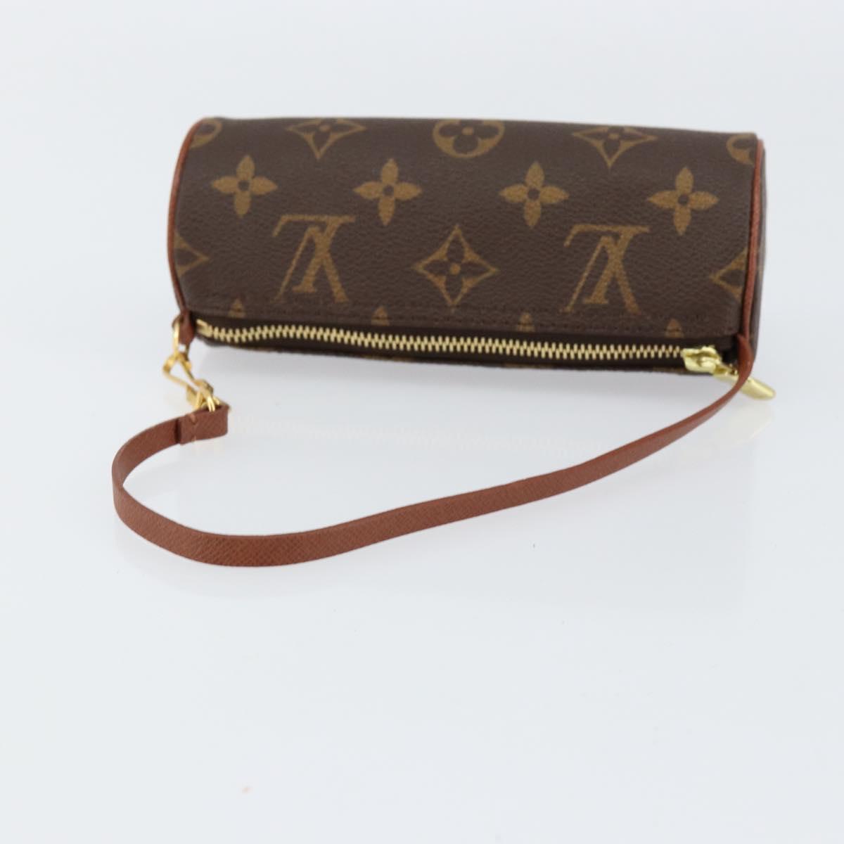LOUIS VUITTON Monogram Papillon Pouch LV Auth 155281M
