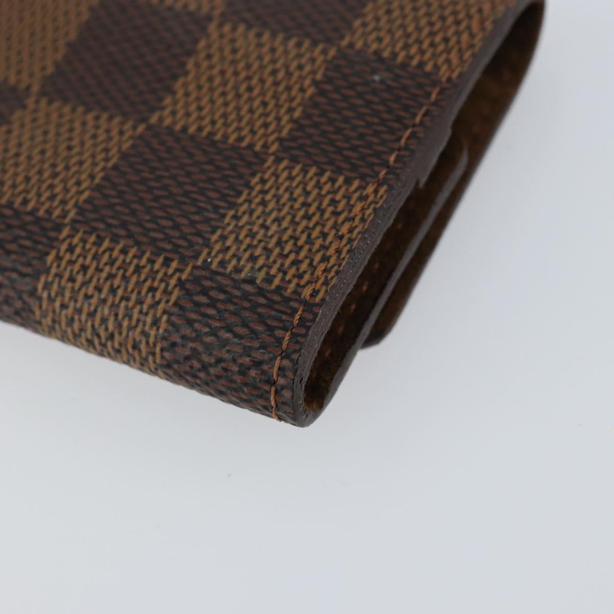 LOUIS VUITTON Damier Ebene Cuff Case LV Auth 155286