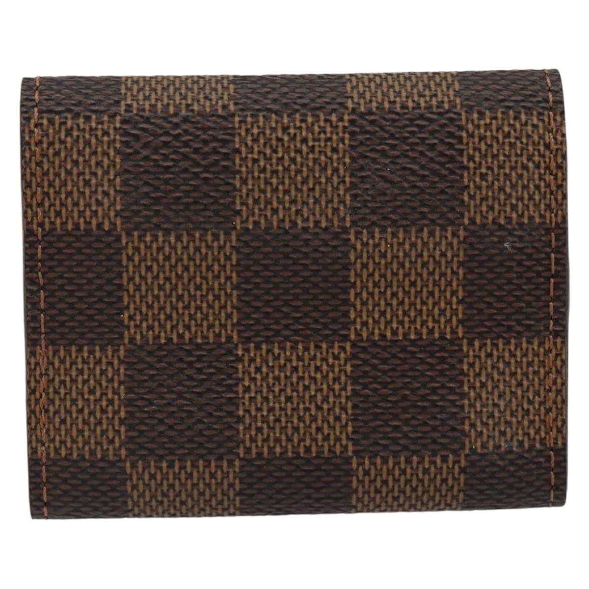 LOUIS VUITTON Damier Ebene Cuff Case LV Auth 155286