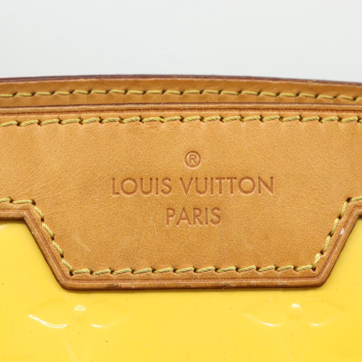 LOUIS VUITTON Monogram Vernis Blair MM Hand Bag 2way Citrin M90108 Auth 155287