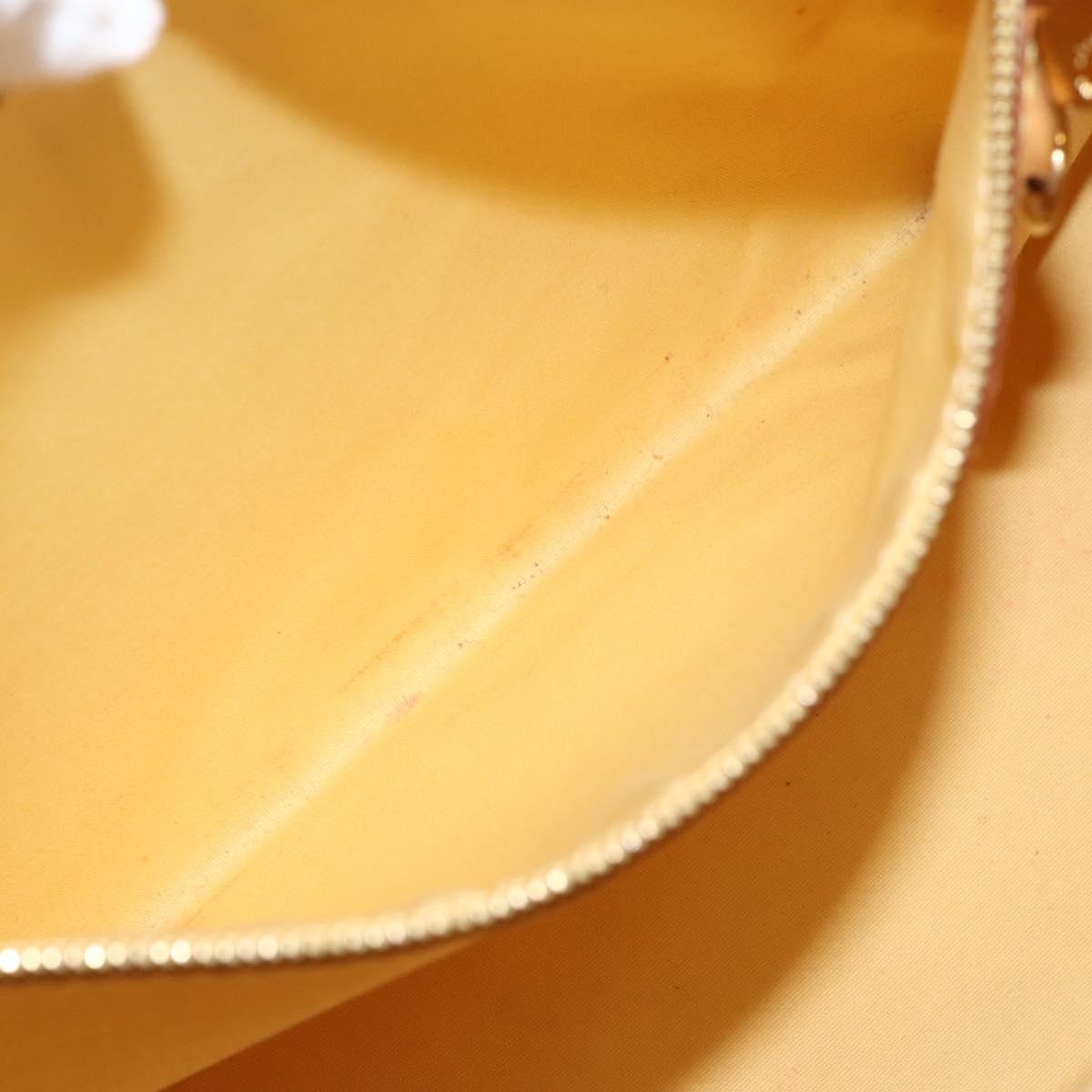 LOUIS VUITTON Monogram Vernis Blair MM Hand Bag 2way Citrin M90108 Auth 155287