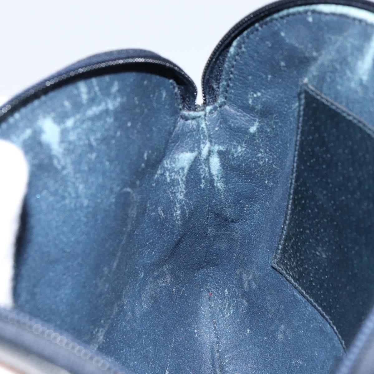 GUCCI GG Supreme Sherry Line Shoulder Bag PVC Navy Gold 904 02 047 Auth 155305