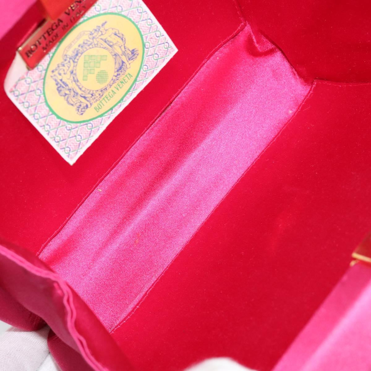 BOTTEGA VENETA INTRECCIATO Hand Bag Leather Pink Gold Auth 155308V